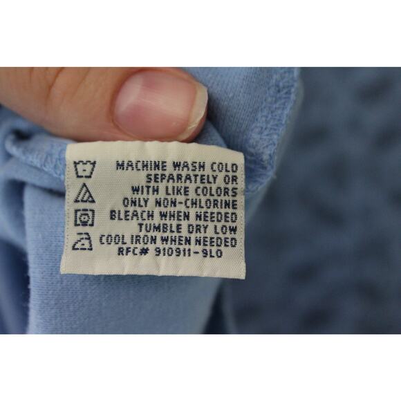 Vintage Faded Glory Baby Blue Paisley Print Womens Cotton Tank XL - Picture 5 of 6